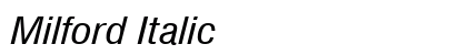Milford Italic Preview