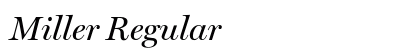 Miller Regular font free download