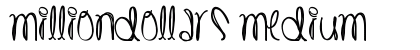 MillionDollars Medium font free download