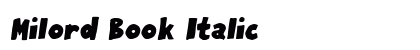 Milord Book Italic font free download