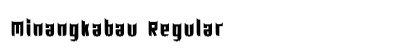 Minangkabau Regular Font Preview