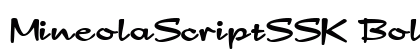 MineolaScriptSSK Bold font free download