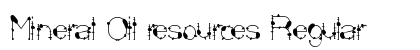 Mineral Oil resources Regular font free download