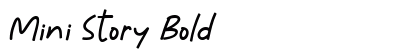 Mini Story Bold Font Preview