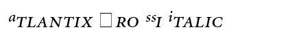 Atlantix Pro SSi Italic Font Atlantix Pro SSi Italic Font Preview
