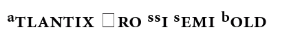 Atlantix Pro SSi Semi Bold font free download