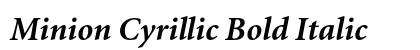 Minion Cyrillic Bold Italic font free download