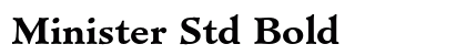 Minister Std Bold Preview