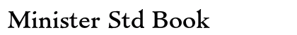 Minister Std Book font free download