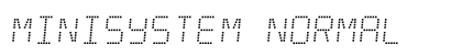 Minisystem Normal font free download