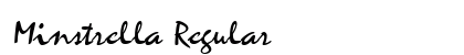 Minstrella Regular Font Preview