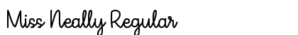 Miss Neally Regular Font Preview