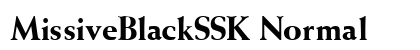 MissiveBlackSSK Normal font free download