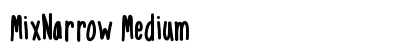 MixNarrow Medium font free download