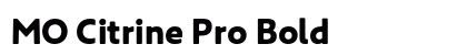 MO Citrine Pro Bold font free download