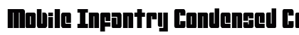 Mobile Infantry Condensed Condensed Font Preview