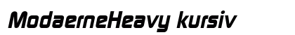 ModaerneHeavy kursiv font free download