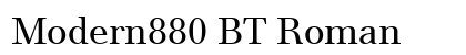 Modern880 BT Roman font free download