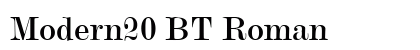 Modern20 BT Roman Preview