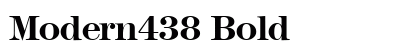Modern438 Bold Preview