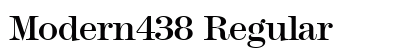 Modern438 Regular font free download