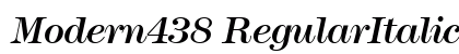 Modern438 RegularItalic Preview