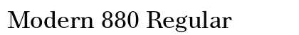 Modern 880 Regular font free download