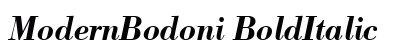 ModernBodoni BoldItalic Preview