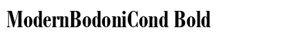 ModernBodoniCond Bold Preview
