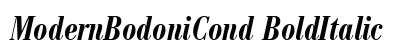 ModernBodoniCond BoldItalic Preview