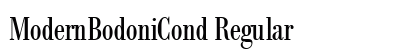 ModernBodoniCond Regular Preview