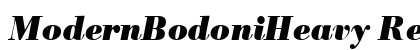 ModernBodoniHeavy RegularItalic preview