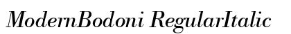 ModernBodoni RegularItalic font free download
