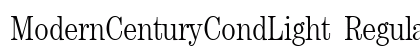ModernCenturyCondLight Regular font free download