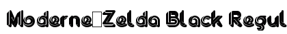 Moderne-Zelda Black Regular Font Preview