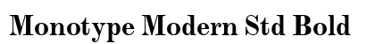 Monotype Modern Std Bold Preview