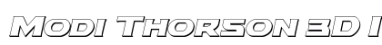 Modi Thorson 3D Italic Italic font free download