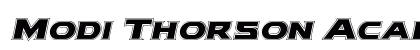 Modi Thorson Academy Italic Italic Font Preview