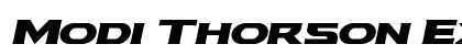Modi Thorson Expanded Italic Expanded Italic font free download