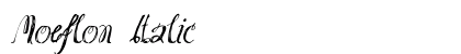 Moeflon Italic preview