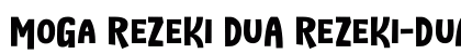 MoGa ReZeKi DuA ReZeKi-DuA font free download