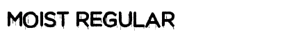 Moist Regular Font Preview