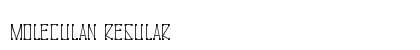 Moleculan Regular font free download