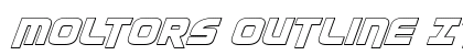 Moltors Outline Italic Outline Italic Font Preview