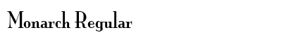 Monarch Regular font free download