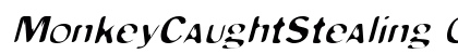 MonkeyCaughtStealing Oblique font free download