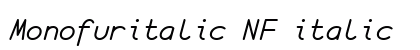 Monofuritalic NF italic font free download