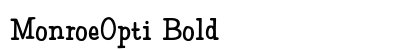 MonroeOpti Bold font free download