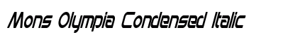 Mons Olympia Condensed Italic Preview