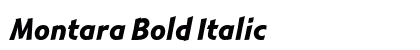 Montara Bold Italic font free download